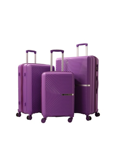 Mçs Üçlü Polipropilen Valiz Seti V374 S21yy1000006-set 00014 Mor