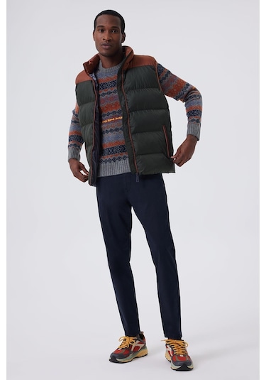 Lee Cooper Blaın Erkek Yelek-16022-Yeşil - Kahverengi