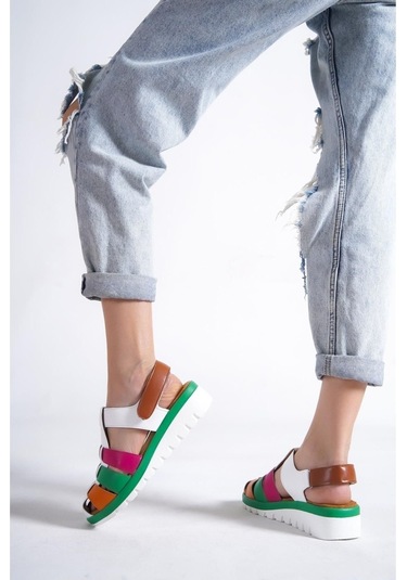 Megan Kadın Hafif Tabanlı Şık Ve Tarz Comfort Gladyatör Sandalet 001
