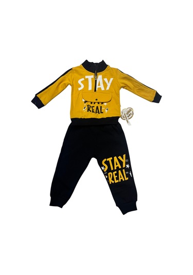 2iplik Takım Baskılı Sarı