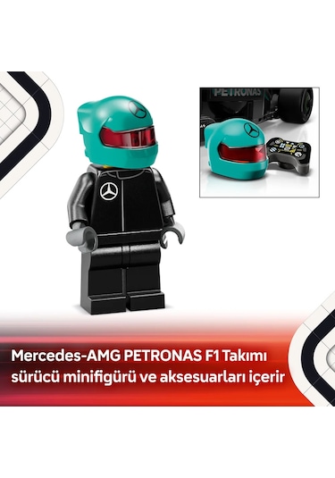 LEGO® Speed Champions Mercedes-AMG F1® W15 Yarış Arabası 77244 - Oyuncak Model Yapım Seti (267P)