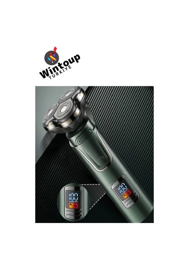 Wintoup Profesyonel 3in1 Tıraş Makinesi Dijital Göstergeli 3 Başlıklı Tıraş Makinesi