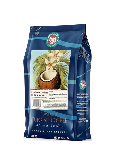 Hindistan Cevizi Aromalı Türk Kahvesi 250 Gr. Öğütülmüş