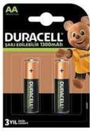 Duracell Şarjlı Aa 1300mah Pil 2li Blister Ambalaj