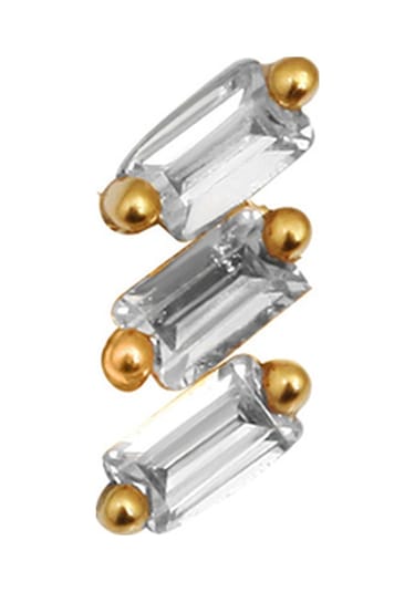 Altınkesesi Altın Üçlü Baget Tragus Piercing Altın