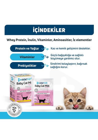 Onevet Yavru Kedi Süt Tozu Büyüme Destekleyici Şase 10x5 Gr