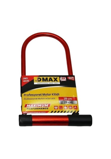 Dmax Dmx-4639 Motosiklet Ve Direksiyon Kilidi 18 Mm X 29 Cm