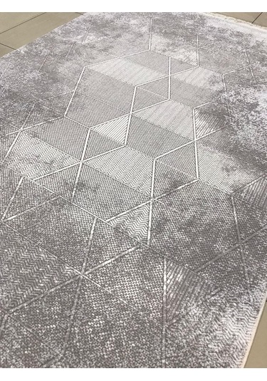 Merinos Halı Ritim 73344 095 Serisi Salon Oturma Yatak Odası Halısı Gri