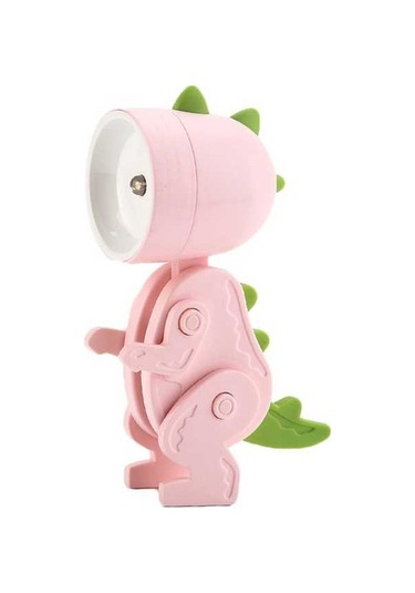 Pazly H46772p Karikatür Gece Lambası Çocuklar İçin Mini Dinozor Led Pembe Işık Diğer