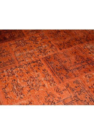 Patchwork El Dokuma Anadolu Halısı – Spring (424935546) Kiremit