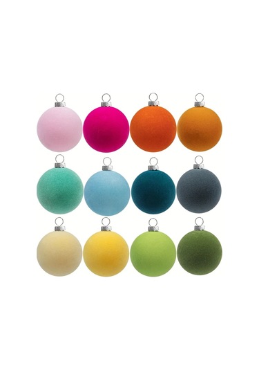 Gateesat 6 Adet Yosun Yeşili Kadife Noel Süsü Dıy Ağaç Ve Ev Dekoru