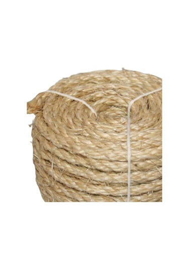 Magideal Suntek Bükülmüş Sisal Halat Kedi Tırmalama Direği 6 MM 15 Mt