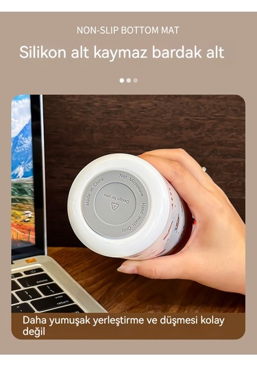 Lyon Kulomi Çocuk Termos Su Bardağı Mor Mor