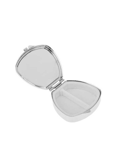 Pazly Tıp Suntek Seyahat Oval Organizatör Mini Metal Magideal Kutusu Hap Fq Altın