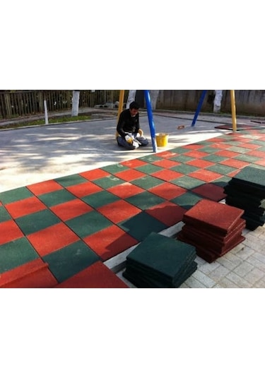 Kauçuk Zemin Kaplama 1 M2 (6Adet) Renk Seçenekli!!!