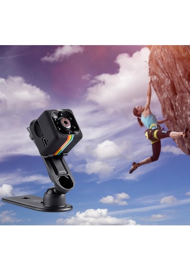 Yaozixa Küçük Hareket Kamerası 1080p Hd - Geniş Açı Görünüm, Hareket Algılama Ve 100 Dakika Çalışma Süresi - Siyah