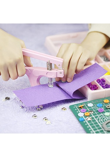 Hangfox Mavi 300'lü Takım: Metal-resin四合扣, Göz Delikli Kanca Ve Profesyonel El Basma Presi Yükleme Aracı