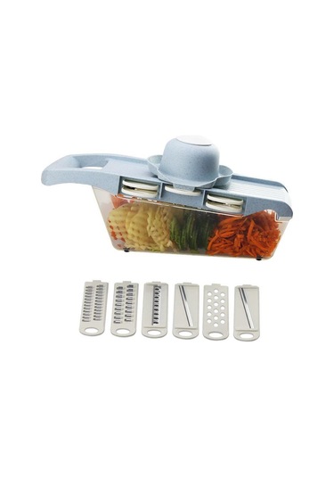 Mavi Çelik Bıçaklı Sebze Bıçağı Patates Soyucu Havuç Peynir Rende Sebze Dilimleme Mutfak Aksesuarları Mavi