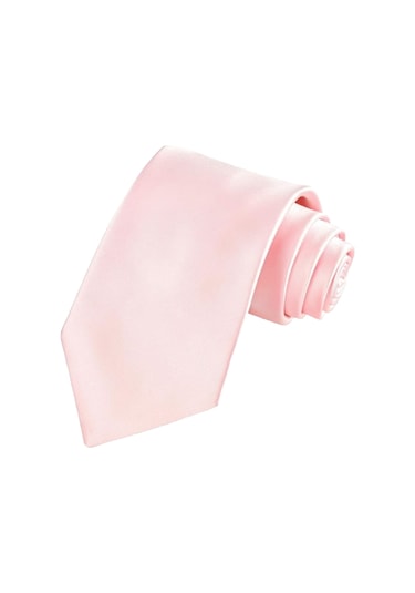 Tezzgelsin Saten Kravat 4'Lü Pembe - Kırmızı - Bordo - Gül Kurusu Çok Renkli
