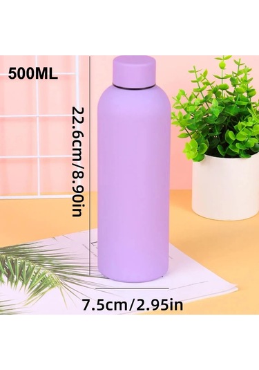 500/750ml Küçük Ağız Termos Bardak, Dış Mekan Paslanmaz Çelik Diğer Siyah