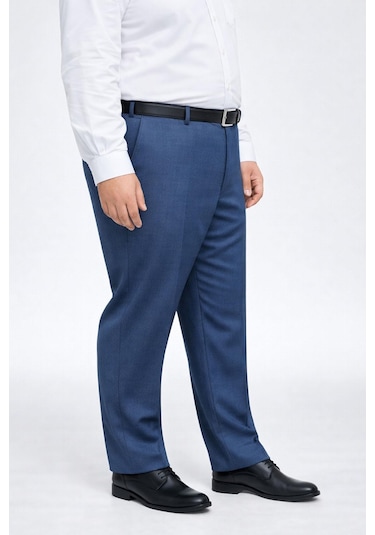 Classics Men Caserta Büyük Beden Erkek Kumaş Pantolon - 7561 Açık Mavi