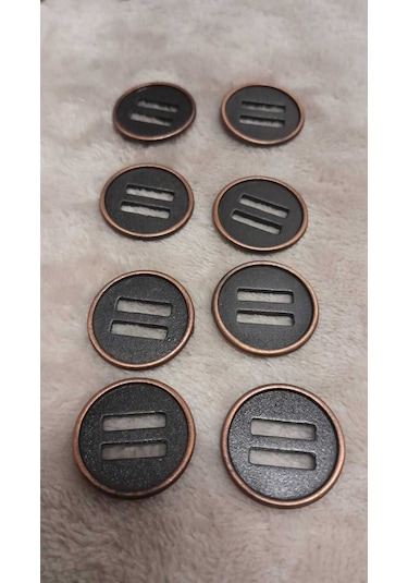 Doğal Trokas Hakiki İnci Midye Kabugu Düğme -8 Mm 18 Adet