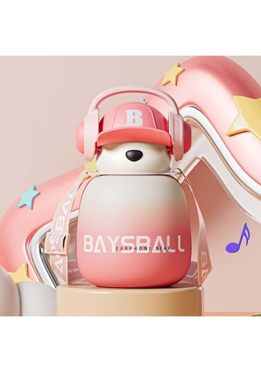 Dolıty Su Şişesi 22 Oz Sevimli Büyük Geniş Ağız Pembe Pembe