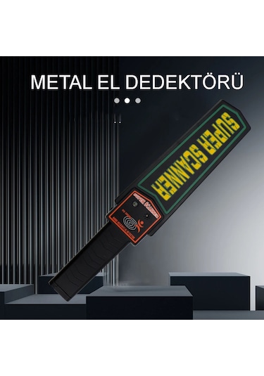 Techtic Scanner Metal Üst Arama El Dedektörü Güvenlik Havaalanı