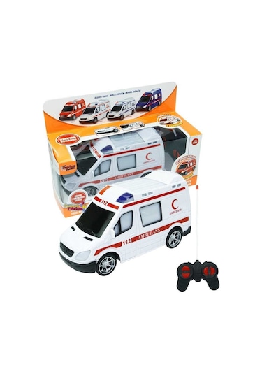 Vardem Uzaktan Kumandalı Pilli Full Fonksiyon Ambulans 20 CM
