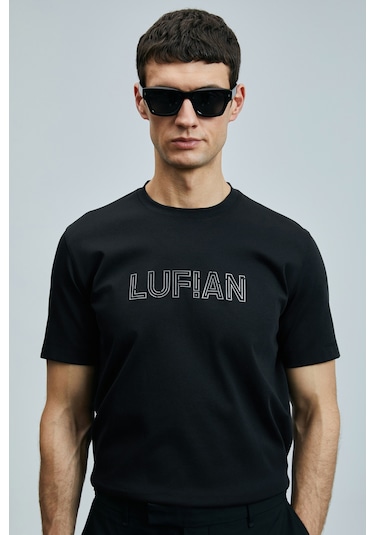 Lufian Erkek T Shirt 111020240 Siyah Siyah