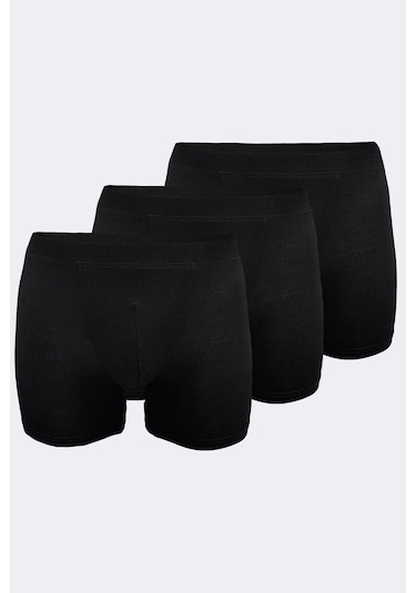 Malabadi Erkek Siyah 3 Lü Paket Micro Modal Boxer 909