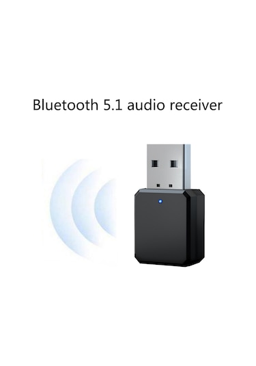 Cbtx KN318 Bluetooth 5.1 Çift Çıkış AUX USB Stereo Ses Alıcısı