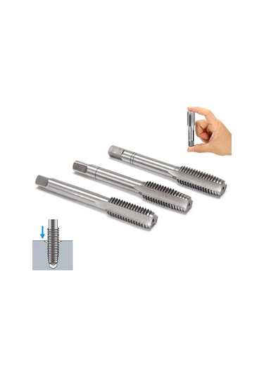 Venoa Diş Açma Kılavuz Takımı Dın352 M12 Set 3 Parça