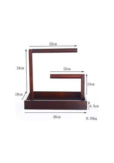 Homyl Takı Ekran Standı Askı Bilezikler Dresser Için Saklama Kahverengi