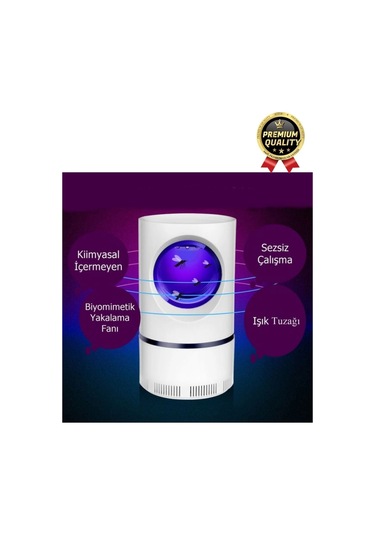 Premium Kimyasalsız Sessiz Şarjlı Uv 6 Işıklı Elektrikli Haşere Böcek Sinek Kovucu Öldürücü Lamba