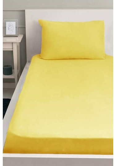 Tek Veya Çift Kişilik Lastikli Çarşaf Sari