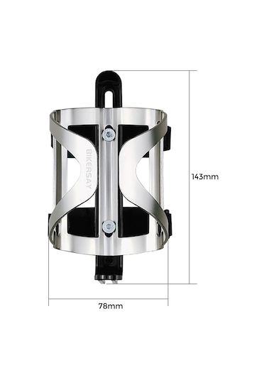 Reedark Alüminyum Bisiklet Su Şişesi Tutucu, İyileştirilmiş Açılış, Dağ Ve Yol Bisikletleri İçin, 2 Adet Paket, Plastik Ve Alüminyum Kombinasyonu