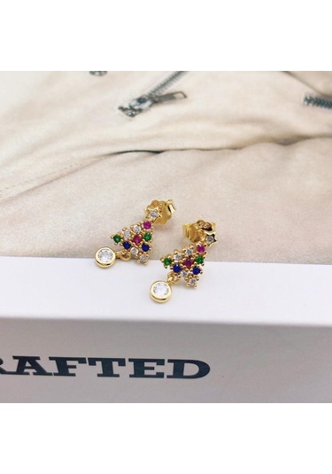 Tancise 925 Ayar Gümüş Zirkon Küpe Damla Küpe Kadınlar Için Düğün Hediyeleri