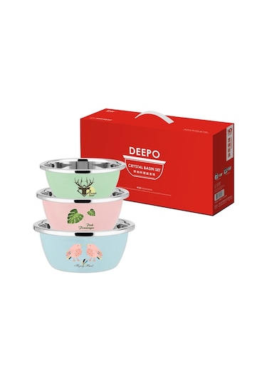 Sones 3 Adet / Set Sigang Paslanmaz Çelik Karikatür Kalınlaştırılmış Baharat Tankı Pişirme Yıkama Havzası