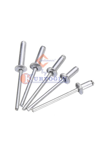 5MM Kalınlığında Alüminyum Pop Perçin Şapka Altı 10MM 100 Adet