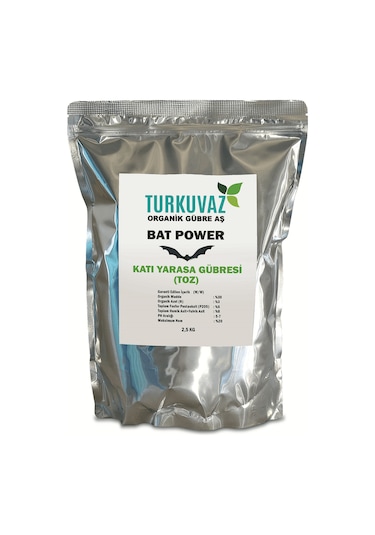 2.5 KG. Turkuvaz Organik Toz Yarasa Gübresi (Yüksek Fosfor)