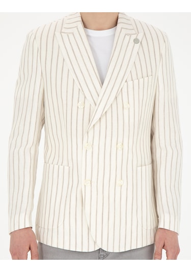Pierre Cardin Erkek Ekru Ceket 50284938-vr019 Ekru