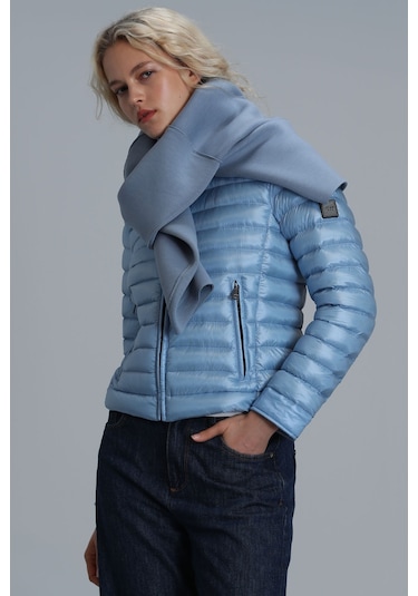 Lufian Mary Kaztüyü Kadin Mont Mavi Mavi 122120022100300 Mavi