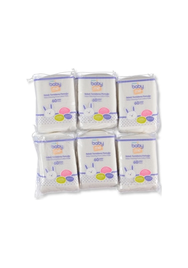 Baby Me Bebek Temizleme Pamuğu 6 x 60 Adet