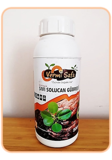 %100 Organik Vermisafa Solucan Gübresi 2 KG Katı + 500 ML Sıvı