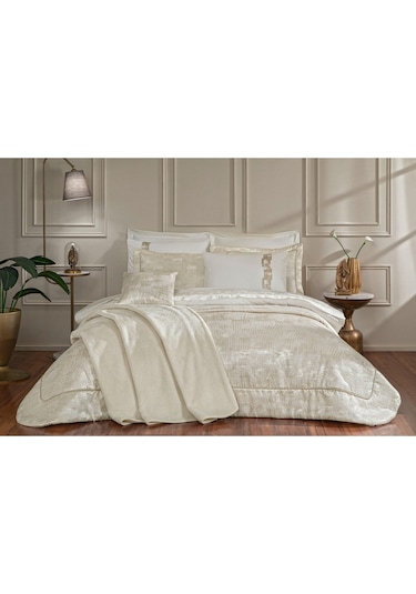 Özdilek Modernes Çeyiz Seti 11 Parça Krem Çok Renkli