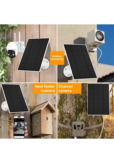 Pazly 4000mah İç Pil, 3.3w Güneş Panelli Şarj Cihazı - Ip65 Su Geçirmez, 360 Ayarlanabilir, Type-c Ve Micro-usb İle Pil Ve Güneş Enerjisi Şarj Cihazı