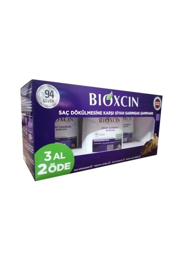 Siyah Sarımsaklı Şampuan 3'lü