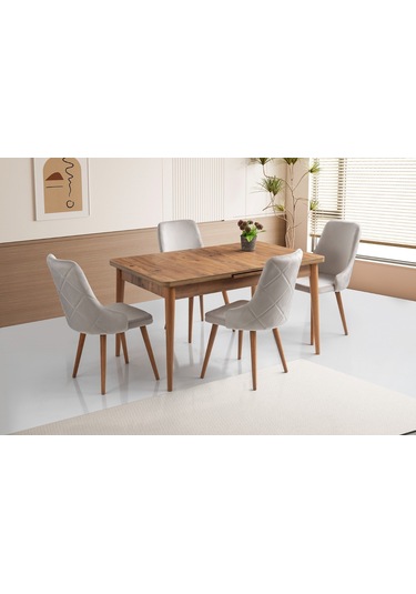 1017 Mdf Mutfak Masa Takımı Atlantik Çam