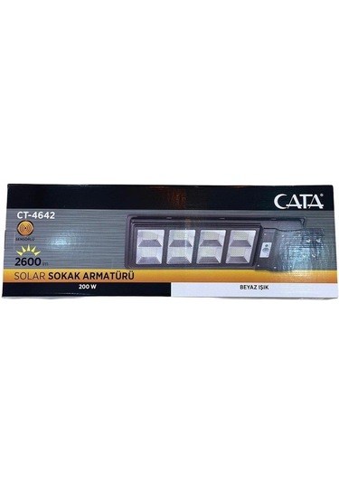 Cata 4642 300w Solar Sokak Armatürü